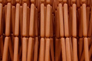 Linked hotdogs