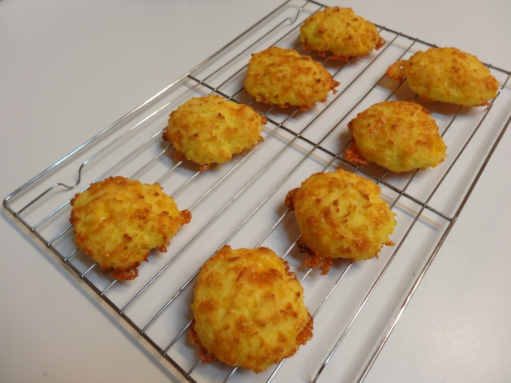 Cheese biscuits fresh from the oven