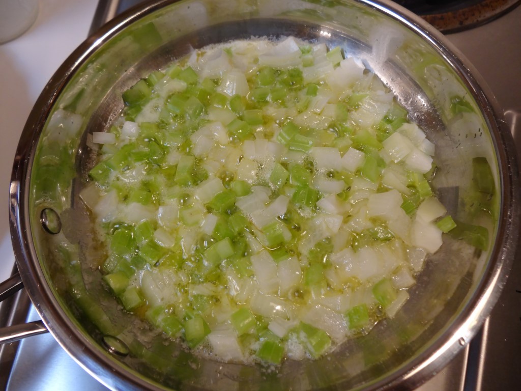 Sauteed celery and onions