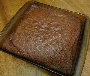 Baked gingerbread