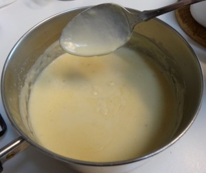 Cream gravy with goose fat